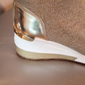 michael kors knit high top trainer